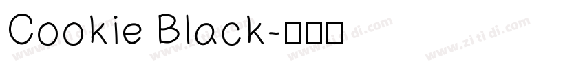 Cookie Black字体转换